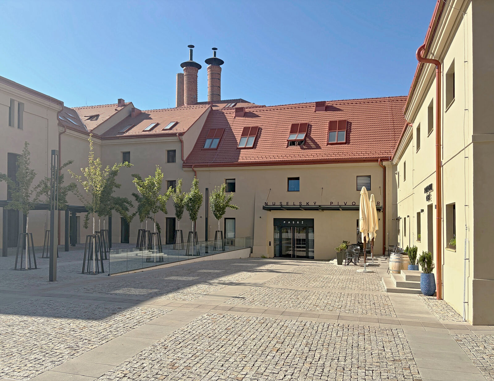 Brewery courtyard
