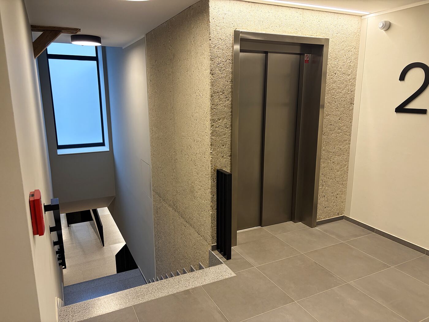 Inside, walk straight ahead to the lift and go up to the 2nd floor. The staircas